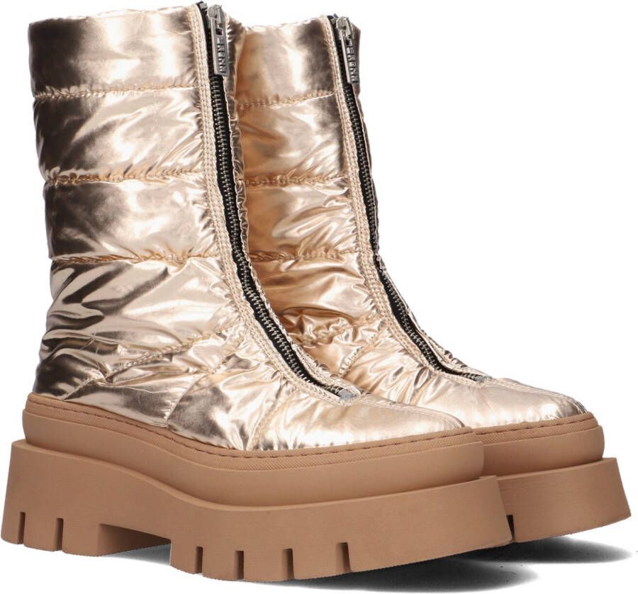 Bronx Gouden Enkelboots Evi-ann Front Zip 47379