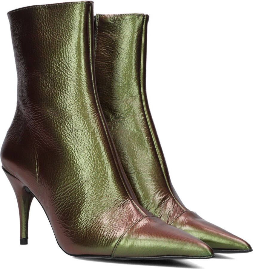 Bronx Aly-cia 34275 Enkellaarsjes Enkelboots met rits Dames Groen