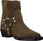 Bronx Moss Brushed Suede Boots met carre neus - Thumbnail 1