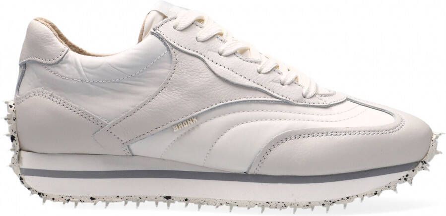 Bronx Ma-trixx 66373 Lage sneakers Leren Sneaker Dames Wit - Schoenen.nl