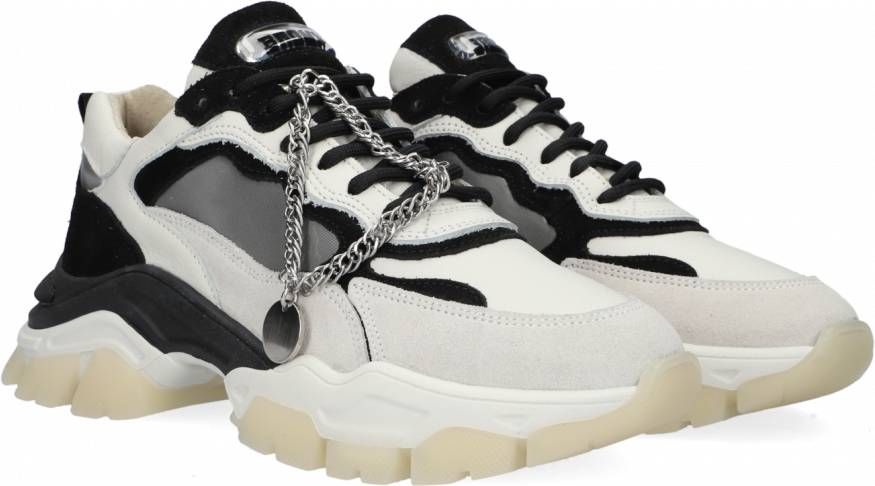 Bronx Witte Lage Sneakers Tayke over