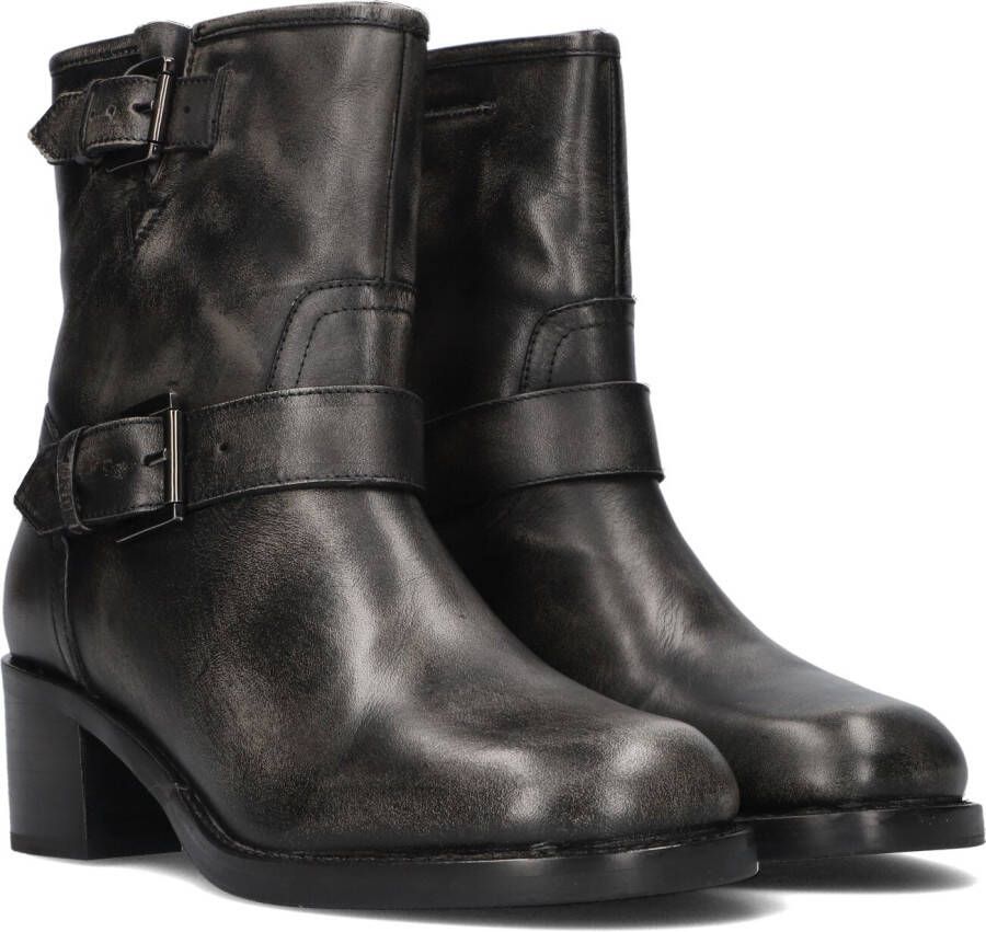 Bronx New-camperos 47528-a Enkellaarsjes Enkelboots met rits Dames Zwart