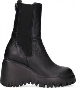Bronx Chelseaboot met sleehak ""47365"" zwart