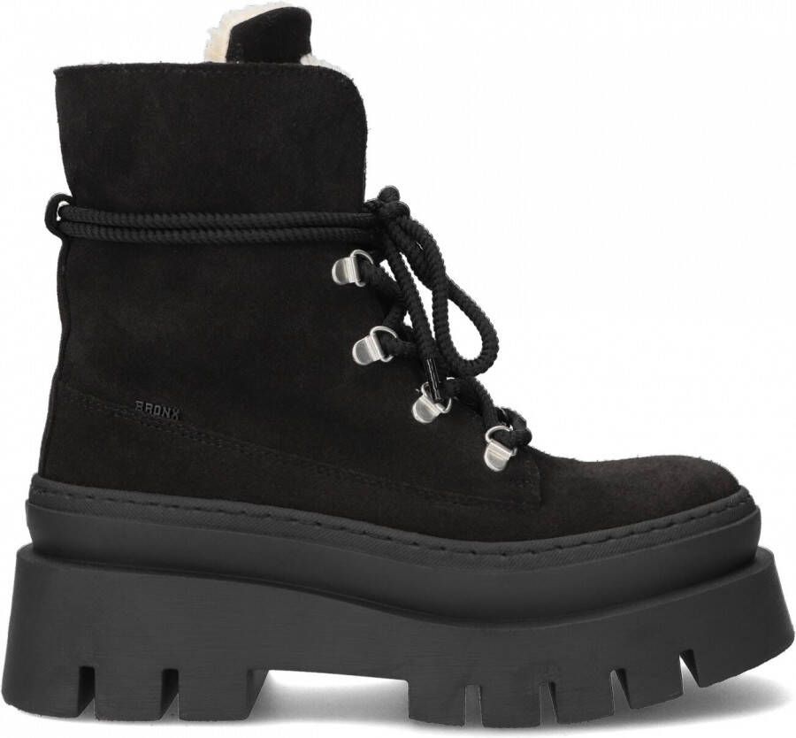 Bronx Evi-ann 47428 Enkelboots Enkellaarsjes Dames Zwart