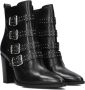 Bronx New-americana 33971 Enkellaarsjes Enkelboots met rits Dames Zwart - Thumbnail 1