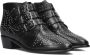 Bronx New-tex 47534 Enkellaarsjes Enkelboots met rits Dames Zwart - Thumbnail 1