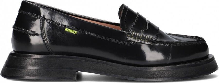 Bronx New frizo 66436 Loafers Instappers Dames Zwart
