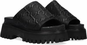 Bronx Zwarte Sandalen Groovy-sandal
