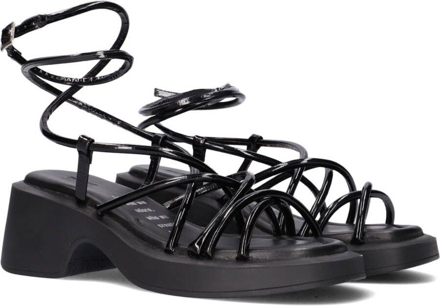 Bronx Stijlvolle zomerse platte sandalen Black Dames