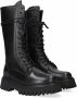Bronx Groov y 14215 Veterboots Laarzen Met Veters Dames Zwart - Thumbnail 4
