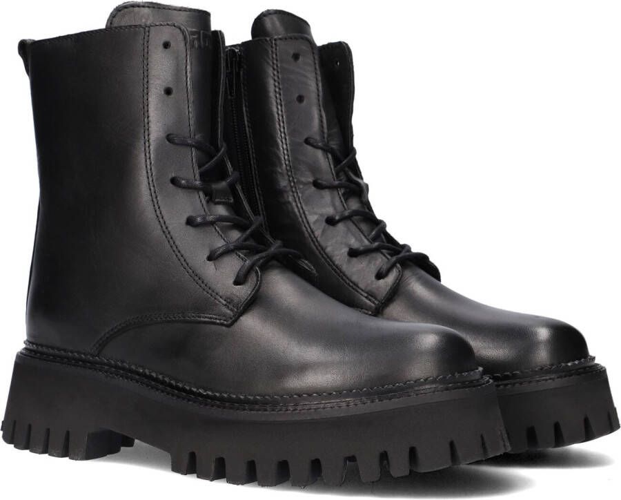 Bronx Zwarte Veterboots Groov-y 47283