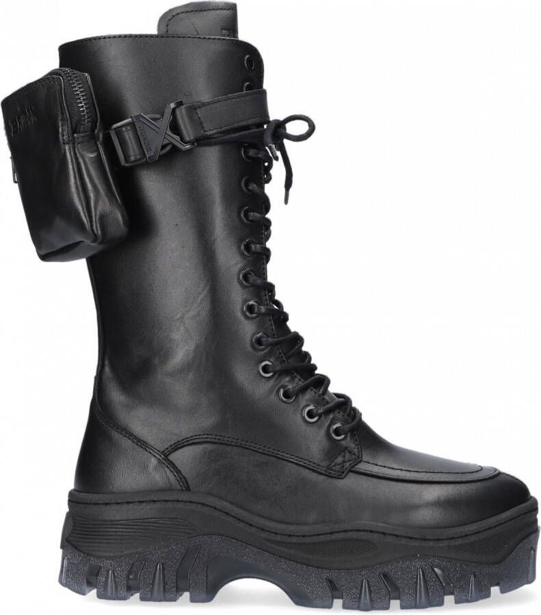 Bronx Zwarte Veterboots Jaxstar 14187