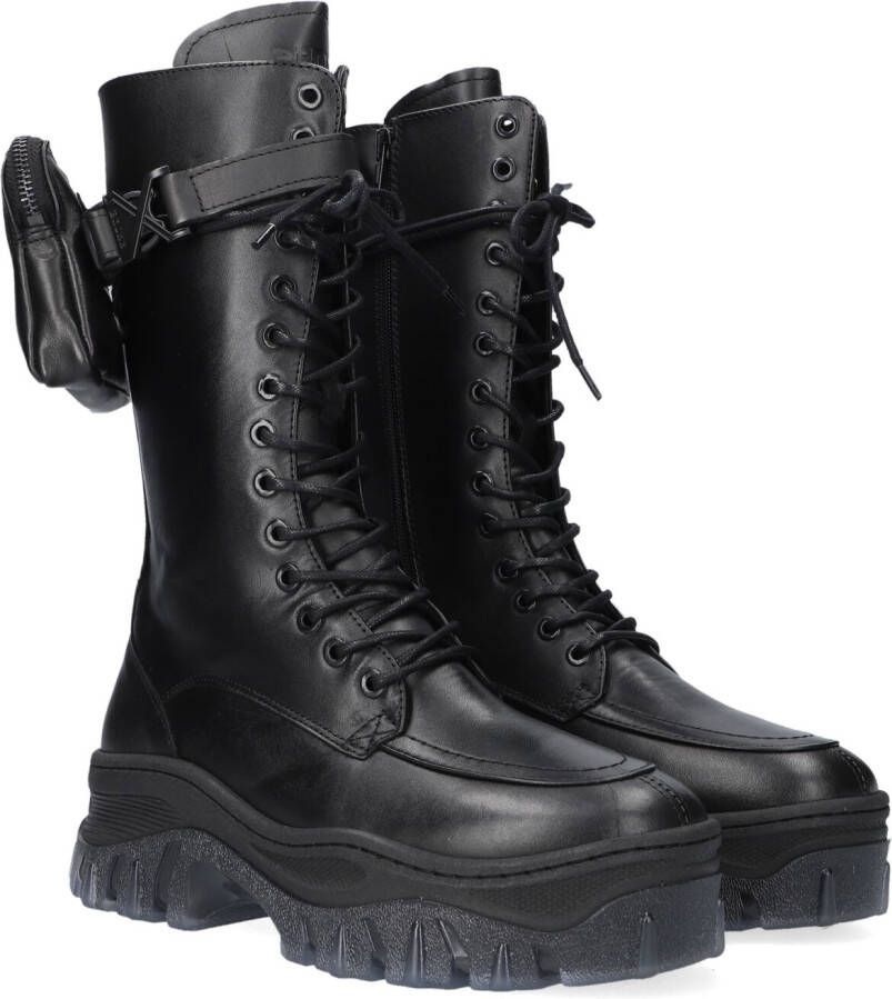 Bronx Zwarte Veterboots Jaxstar 14187