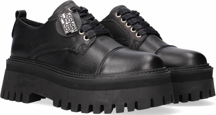 Bronx Zwarte Veterschoenen Groov y Chunks - Schoenen.nl
