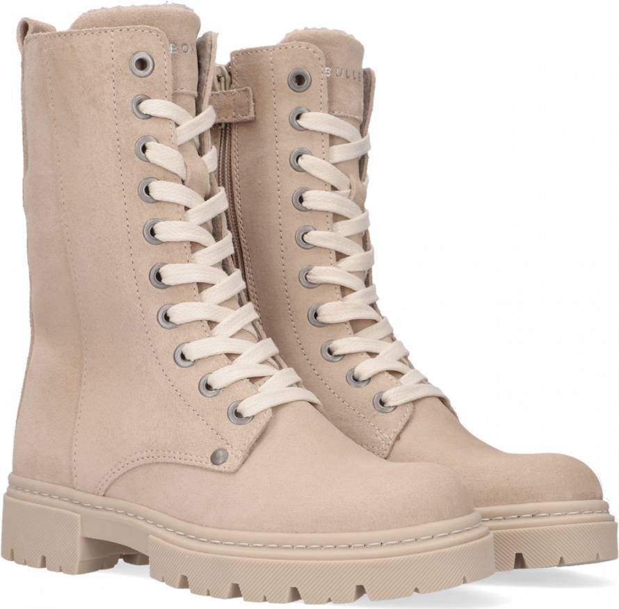 Bullboxer Ajs503 Veterboots Laarzen Met Veters Beige Schoenen