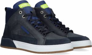 Bullboxer Aof500 Hoge sneakers Leren Sneaker Blauw