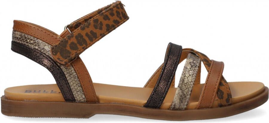 Bullboxer sandalen cognac Bruin Meisjes Imitatieleer Meerkleurig 36