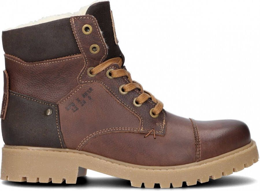 Bullboxer All518 Veterboots Laarzen Met Veters Jongens Bruin