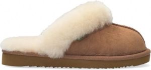 Bullboxer House Shoe Kids Unisex Tan Cognac 33 Sloffen