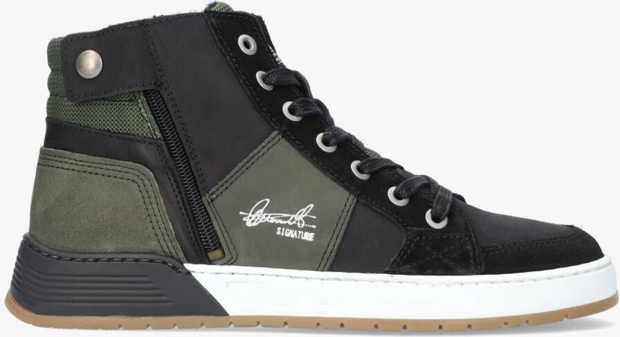 Bullboxer Aof504 Hoge sneakers Leren Sneaker Jongens Groen