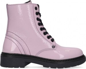 Bullboxer Aol501 Veterboots Laarzen Met Veters Paars