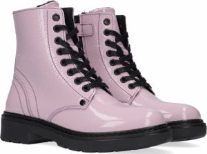 Bullboxer Aol501 Veterboots Laarzen Met Veters Paars
