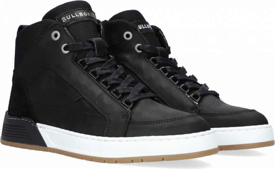 Bullboxer Aof500 Hoge sneakers Leren Sneaker Zwart