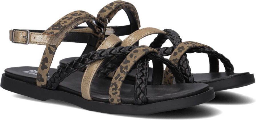 Bullboxer sandalen met panterprint zwart multi Meisjes Imitatieleer Panterprint 33