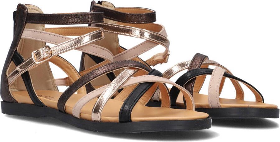 Bullboxer sandalen roségoud zwart Meisjes Imitatieleer Meerkleurig 30