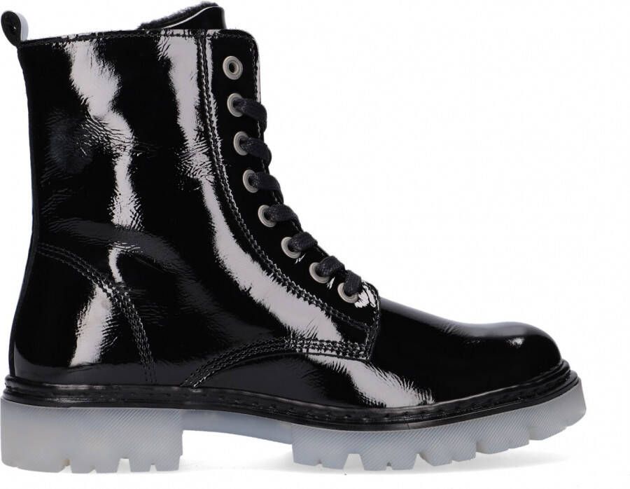 Bullboxer Ajs500 Veterboots Laarzen Met Veters Meisjes Zwart