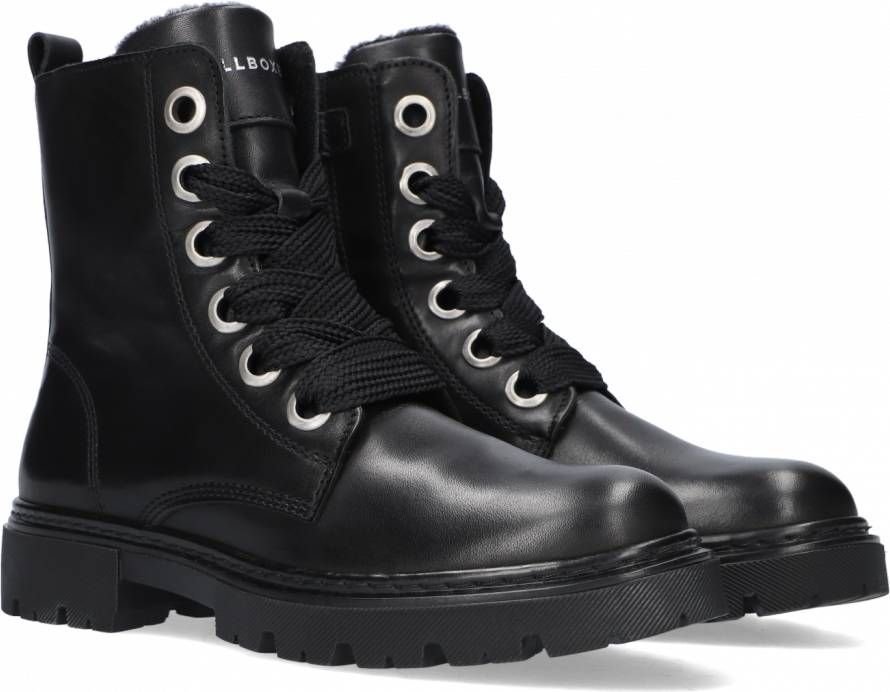 Bullboxer Ajs506 Veterboots Laarzen Met Veters Zwart