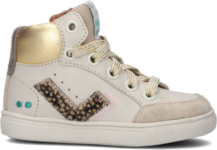 BunniesJR Bunnies JR 222711-502 Hoge Sneakers Beige Leer Veters