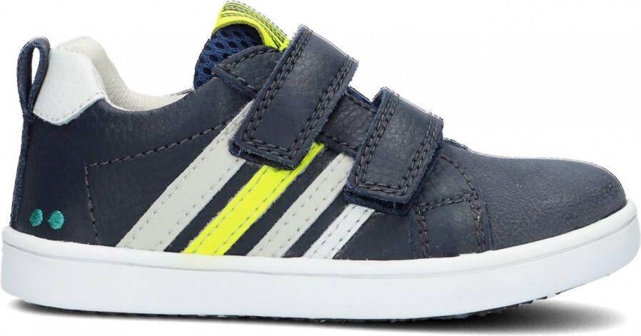 BunniesJR Bunnies JR 222321-529 Jongens Lage Sneakers Blauw Leer Klittenband