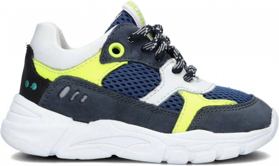 BunniesJR Bunnies JR 222240-529 Jongens Lage Sneakers Blauw Leer Veters