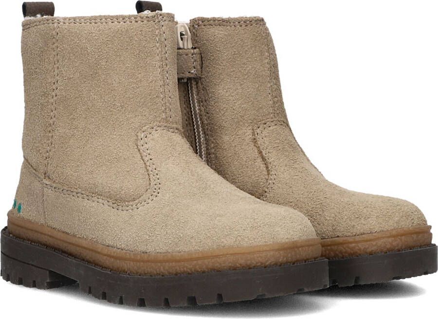 BunniesJR 224702-408 Jongens Biker Boots Taupe Suède Ritssluiting