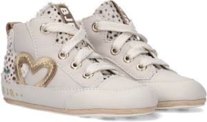 BunniesJR Bunnies JR 222120-503 Meisjes Babysneakertjes Beige Leer Veters