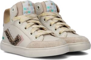 BunniesJR Bunnies JR 222711-502 Hoge Sneakers Beige Leer Veters