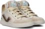 BunniesJR Bunnies JR 222711-502 Hoge Sneakers Beige Leer Veters - Thumbnail 1