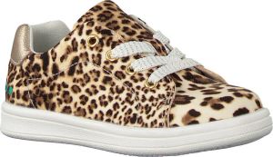BunniesJR Bunnies JR 220141-906 Meisjes Lage Sneakers Print Bruin Imitatieleer Veters