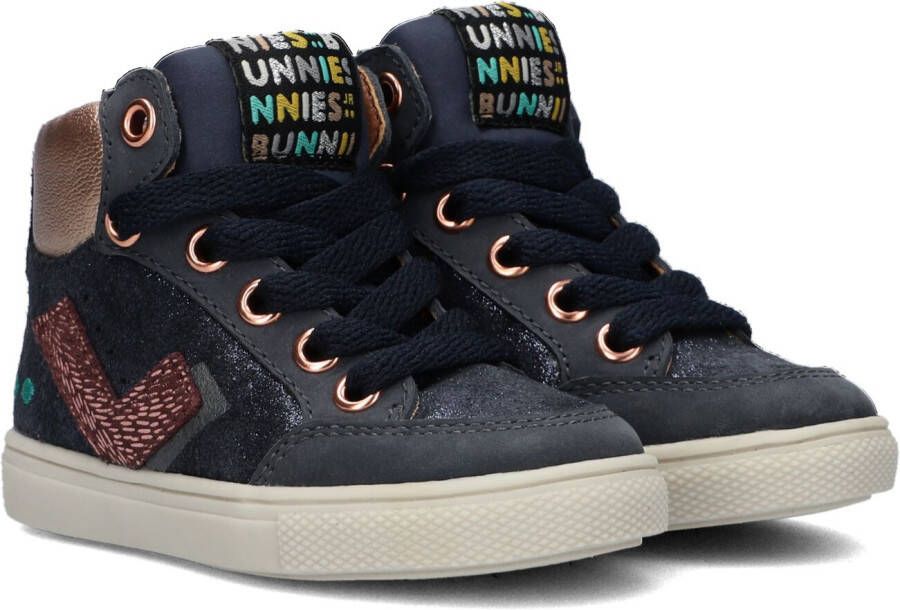 Bunnies Jr Blauwe Hoge Sneaker Lance Louw