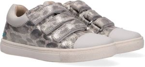 BunniesJR Bunnies JR Loetje Louw Lage Sneakers Print Leer Klittenband
