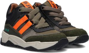 BunniesJR Bunnies JR 222848-569 Jongens Hoge Sneakers Groen Leer Veters