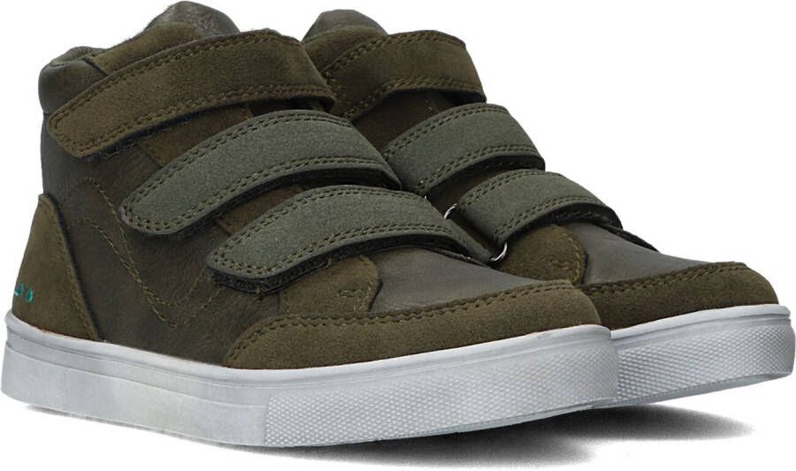 BunniesJR Bunnies JR 221931-769 Jongens Hoge Sneakers Groen Imitatieleer Klittenband
