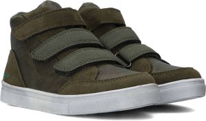 BunniesJR Bunnies JR 221931-769 Jongens Hoge Sneakers Groen Imitatieleer Klittenband