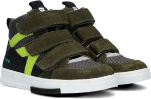 BunniesJR Bunnies JR 222833-469 Jongens Hoge Sneakers Groen Leer Klittenband