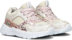 BunniesJR Bunnies JR 222241 596 Meisjes Lage Sneakers Beige Roze Leer Veters