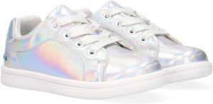 BunniesJR Bunnies JR 220141 990 Meisjes Lage Sneakers Zilver Imitatieleer Veters
