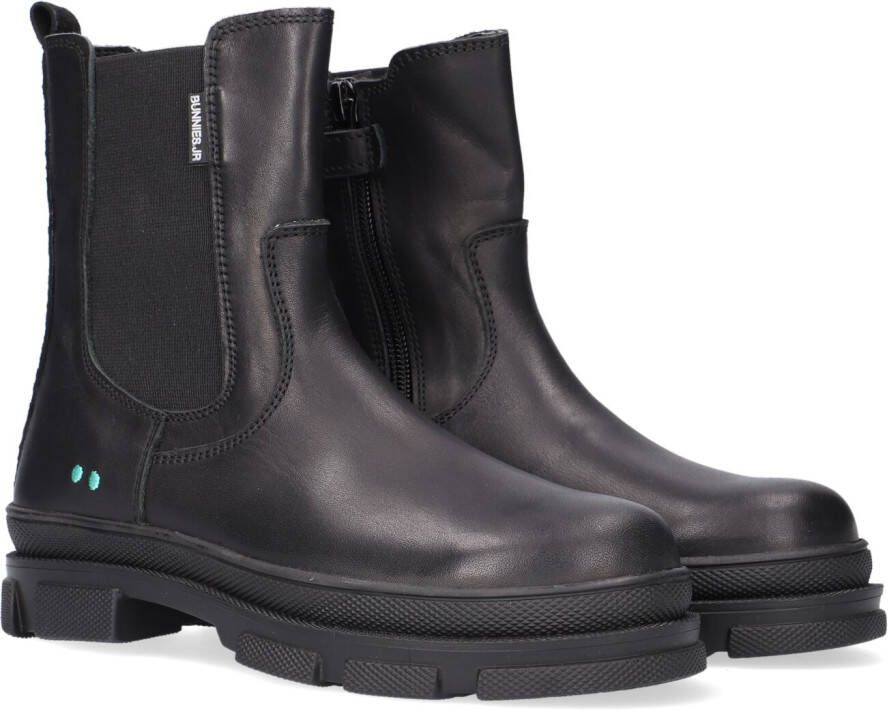 BunniesJR Bunnies JR 221883-589 Chelsea Boots Zwart Leer Ritssluiting