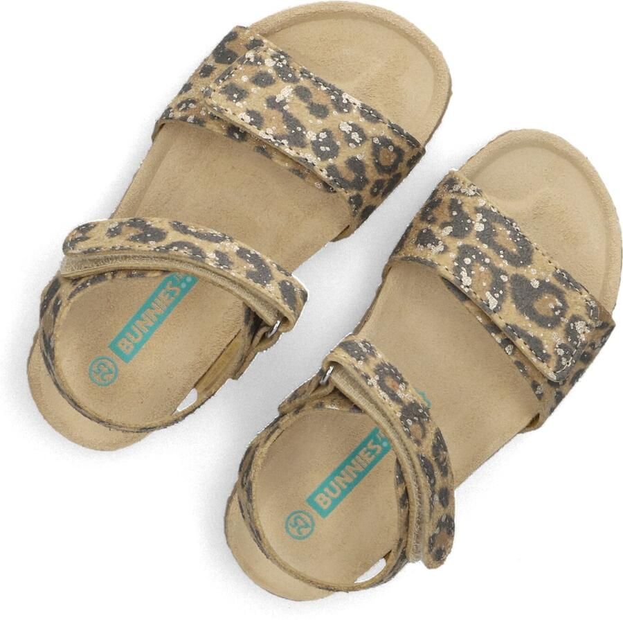 BunniesJR 226408-713 Meisjes Platte Sandalen Bruin Imitatieleer Klittenband - Foto 2
