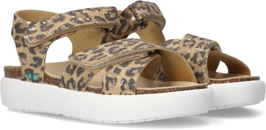 BunniesJR 226426-713 Meisjes Platte Sandalen Bruin Imitatieleer Klittenband